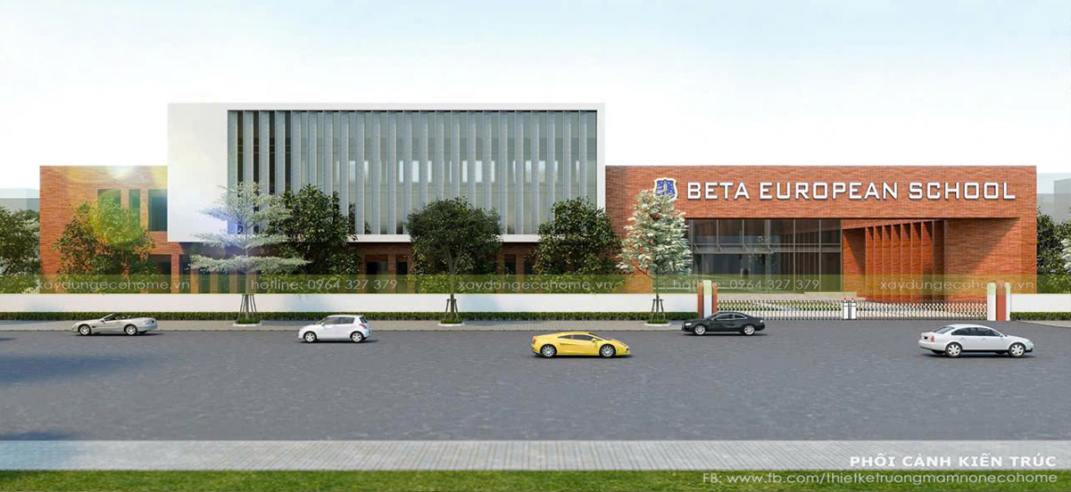 Thiết kế trường mầm non quốc tế Hoa Sen