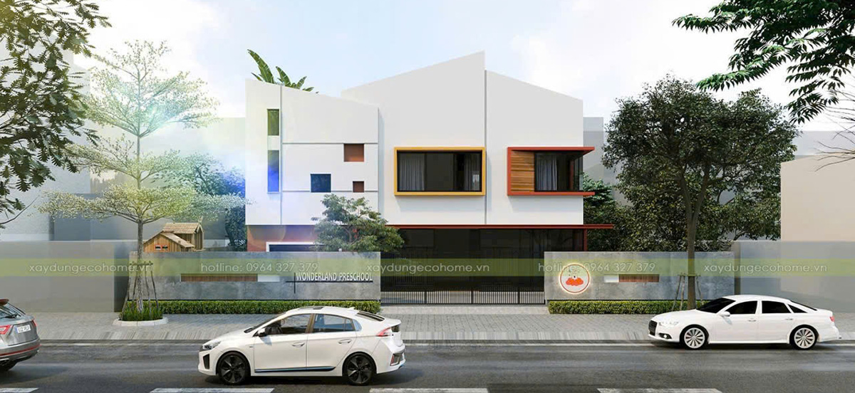 Thiết kế trường mầm non quốc tế Hoa Sen