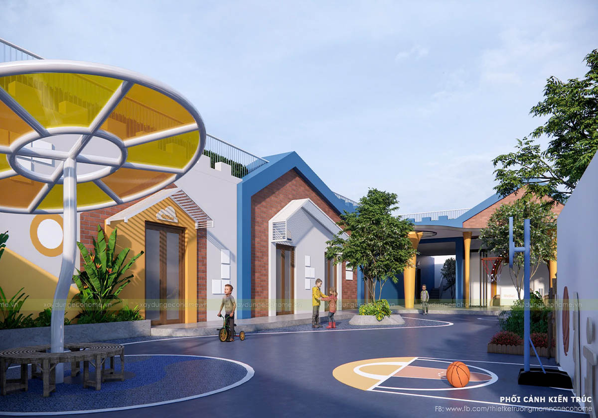 Thiết kế trường mầm non tư thục