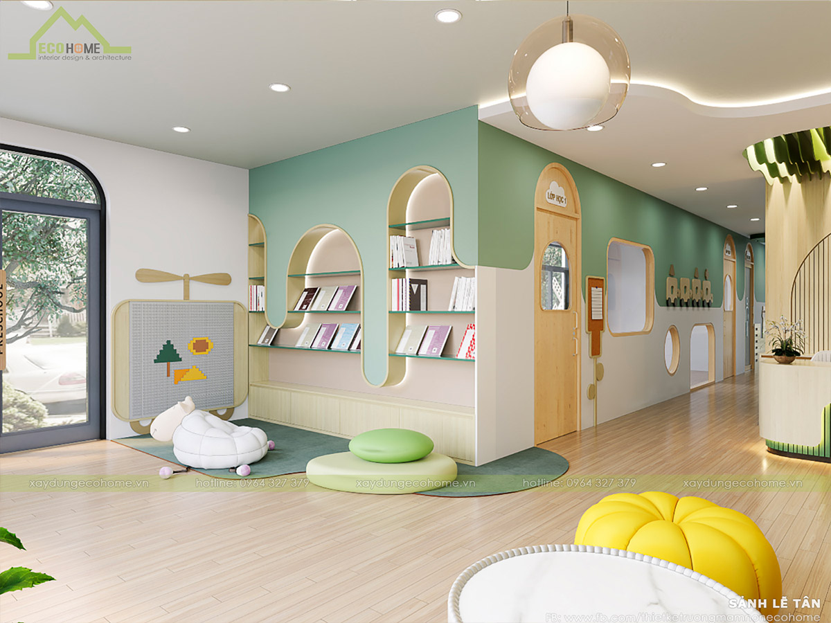 Trang trí cửa lớp mầm non