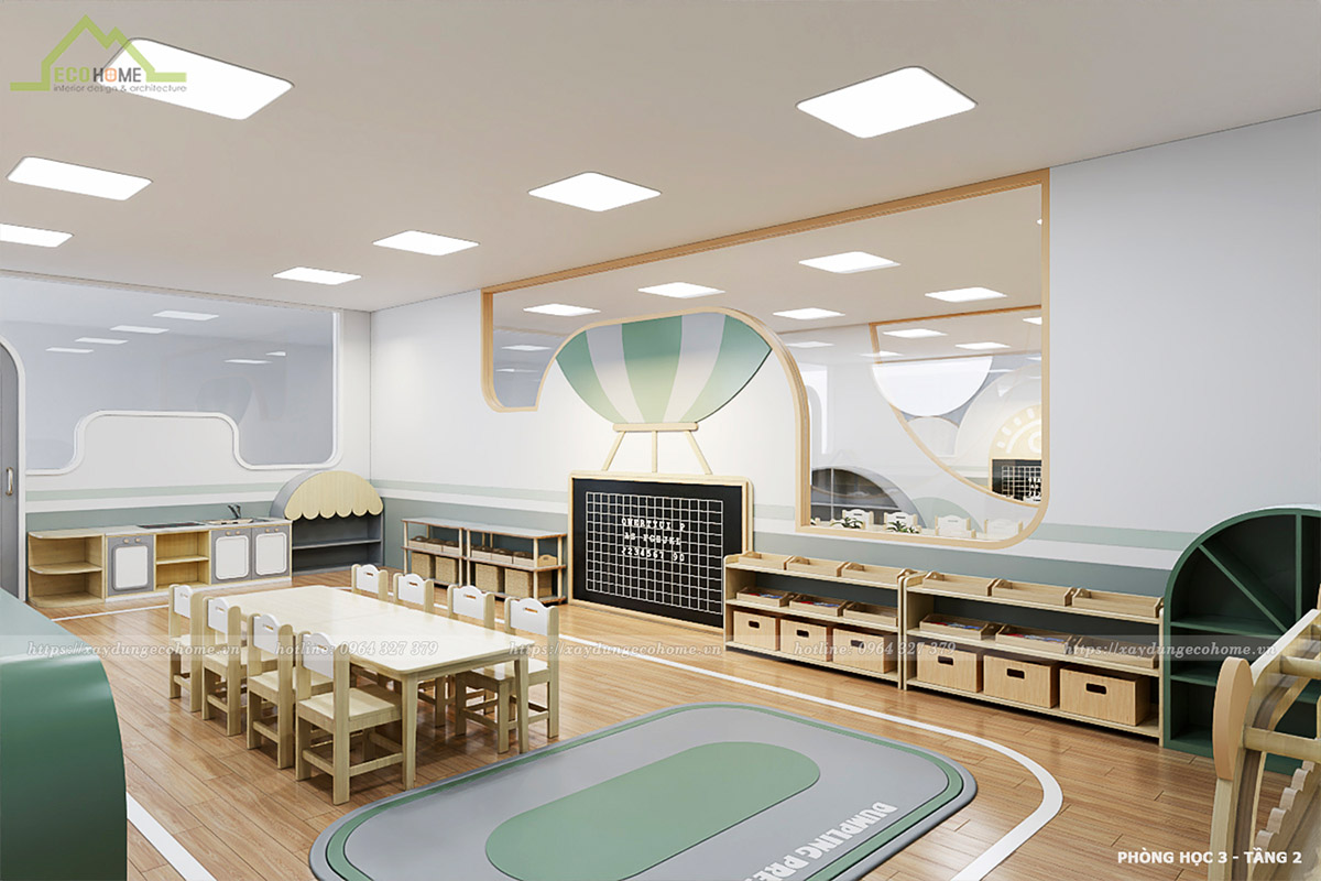 Trang trí mầm non vật liệu MDF