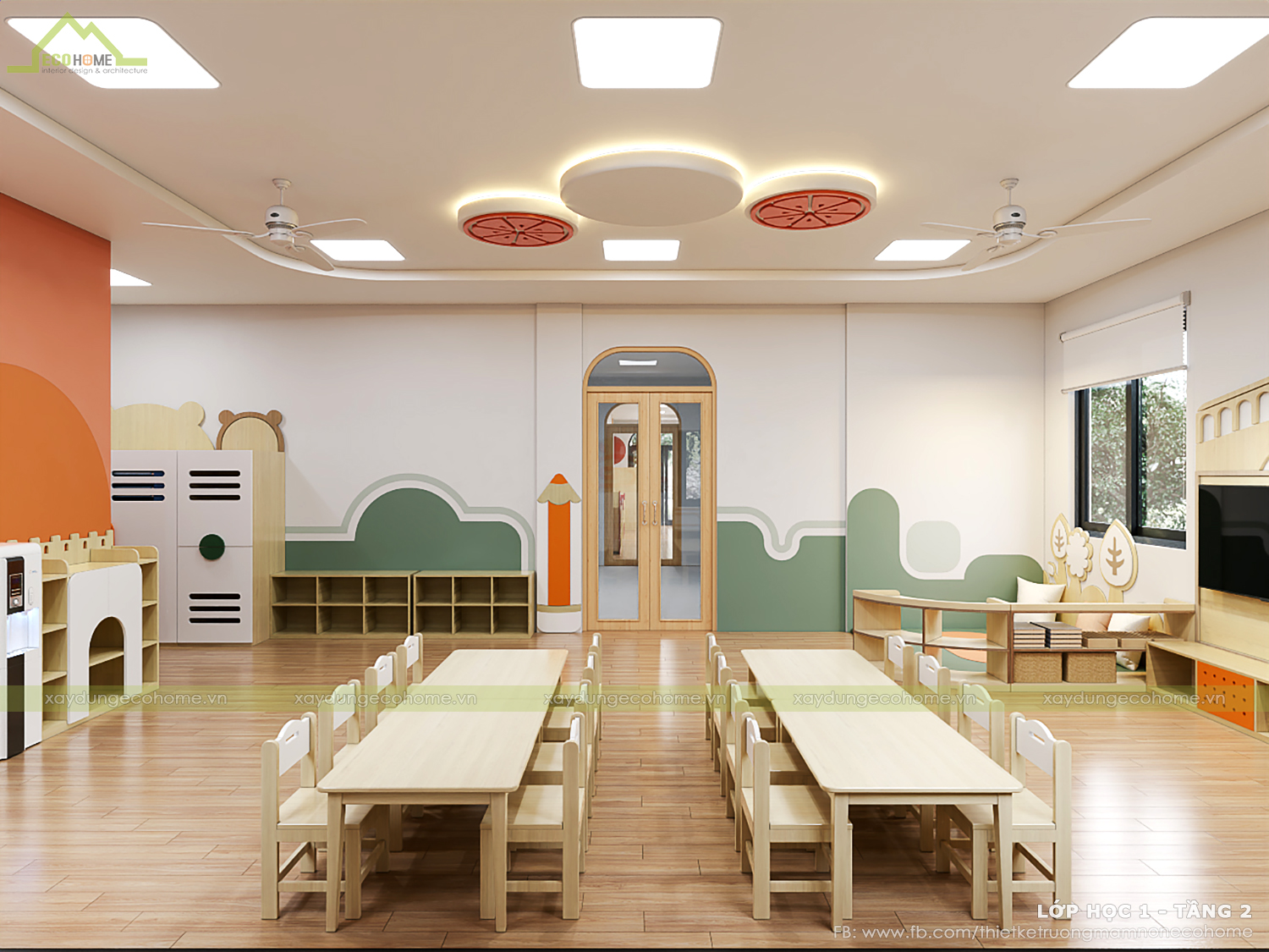 Thiết kế trường mầm non Five Peas Preschool