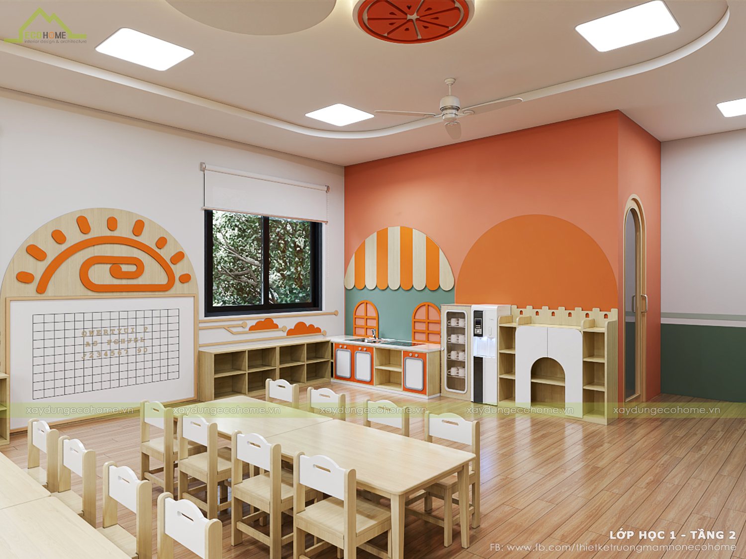 Thiết kế trường mầm non Five Peas Preschool