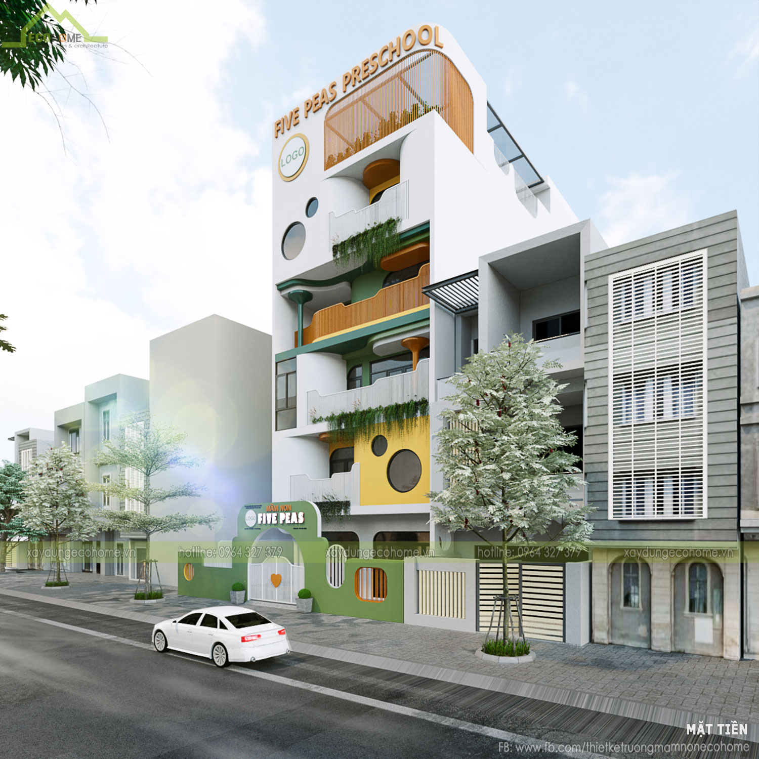 Thiết kế trường mầm non Five Peas Preschool