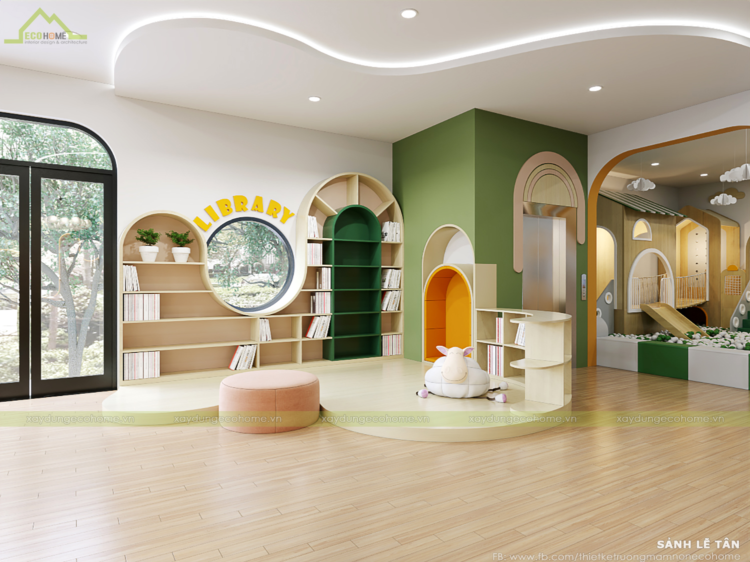 Thiết kế trường mầm non Five Peas Preschool