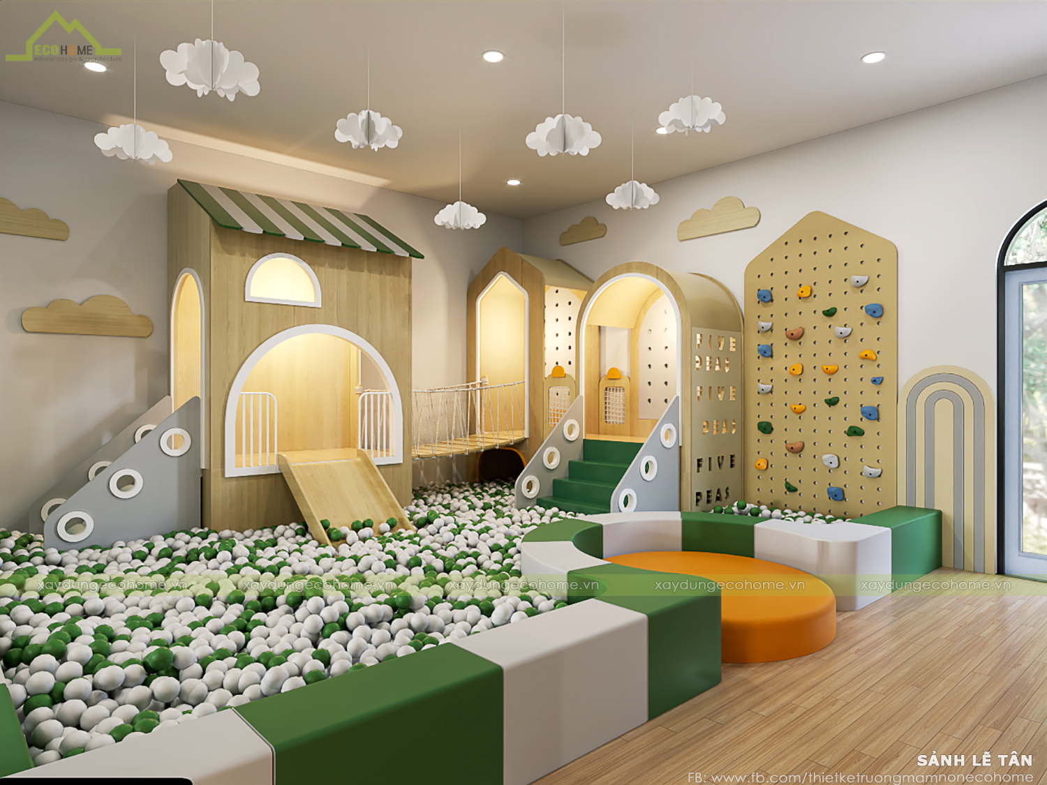 Thiết kế trường mầm non Five Peas Preschool