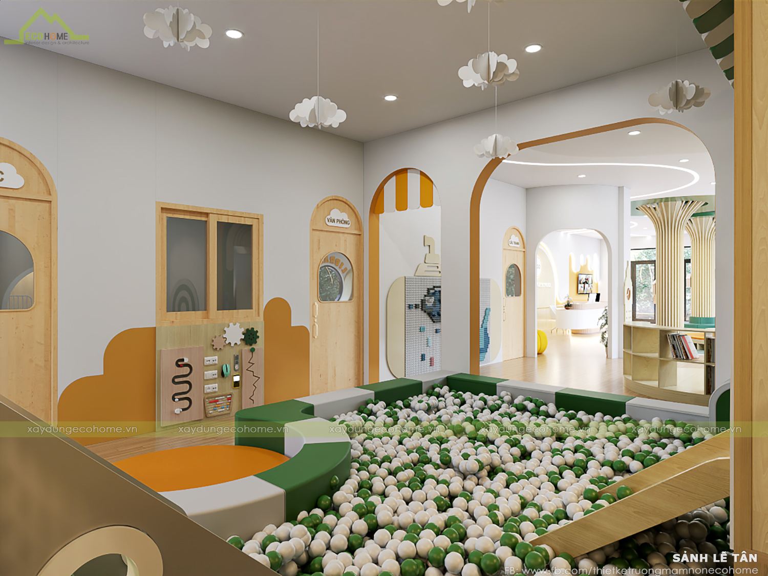 Thiết kế trường mầm non Five Peas Preschool