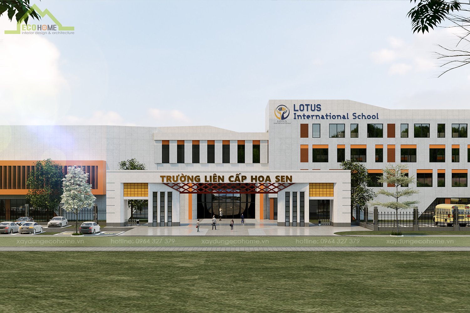 thiết kế trường liên cấp quốc tế