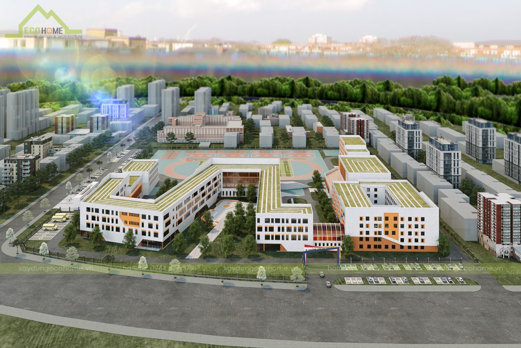 thiết kế trường liên cấp quốc tế