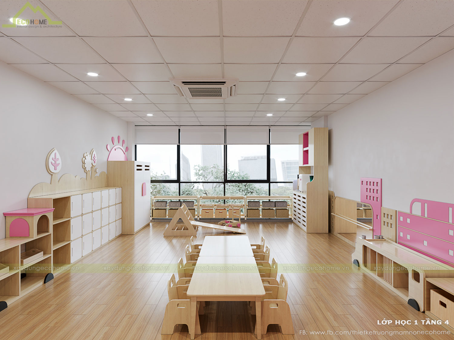 Thiết kế trường mầm non Chip Chip