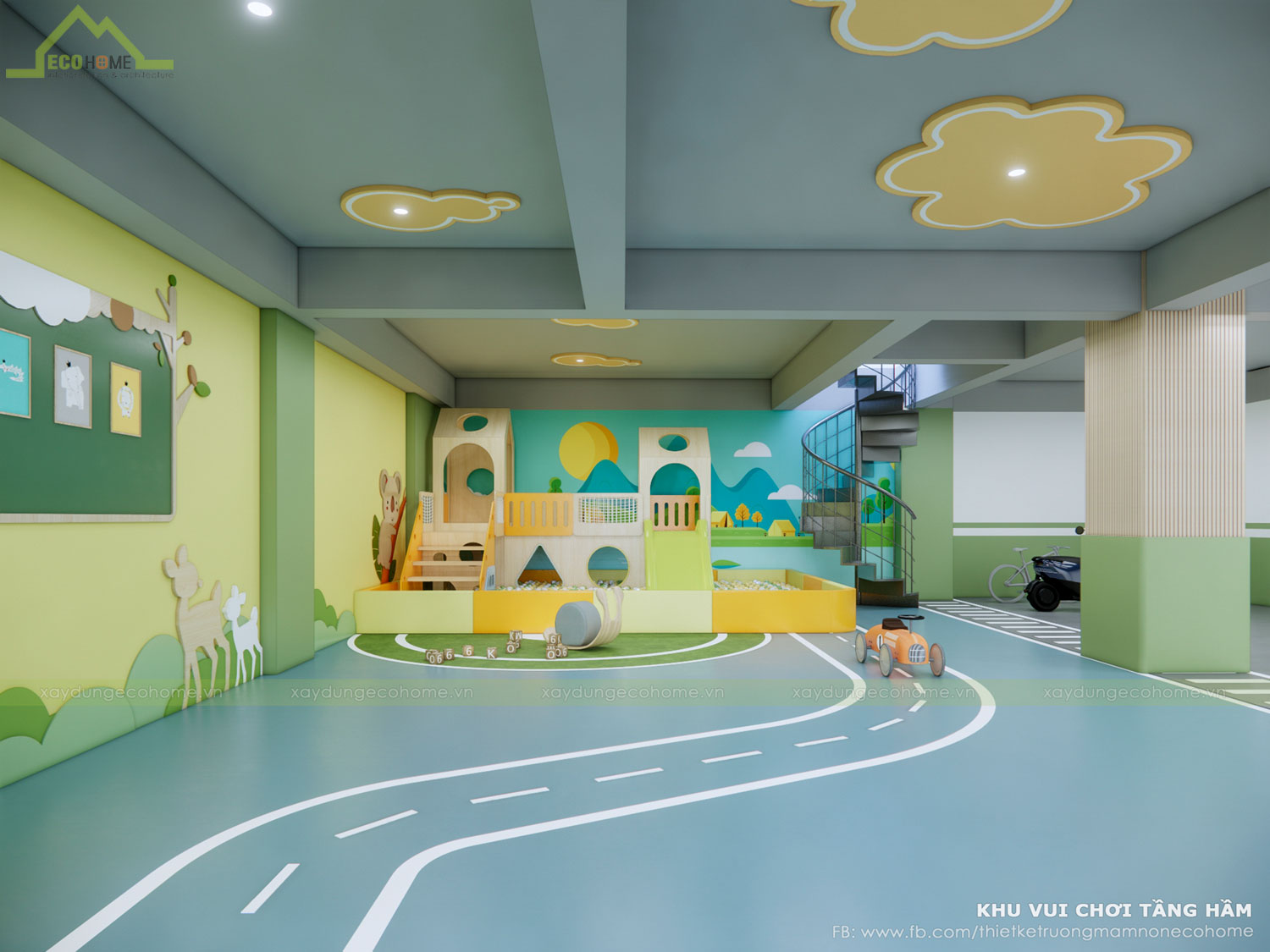 Thiết kế trường mầm non Chip Chip