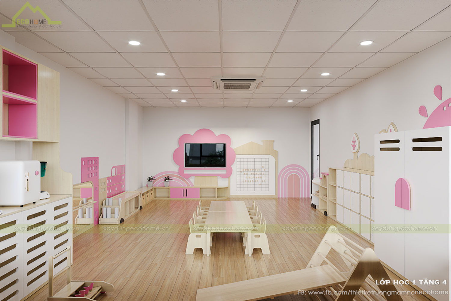 Thiết kế trường mầm non Chip Chip