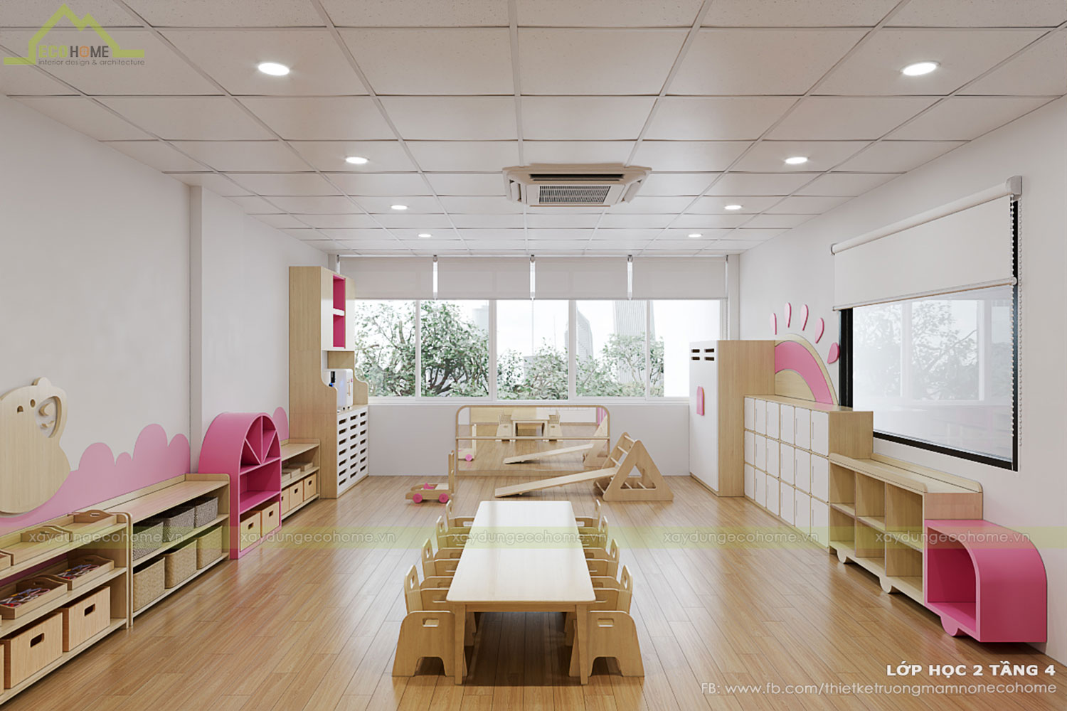 Thiết kế trường mầm non Chip Chip
