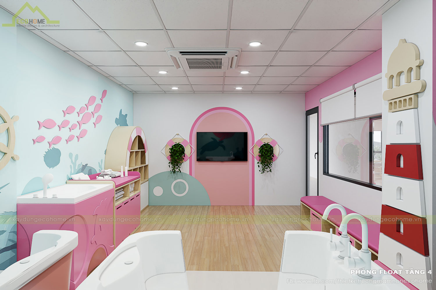 Thiết kế trường mầm non Chip Chip