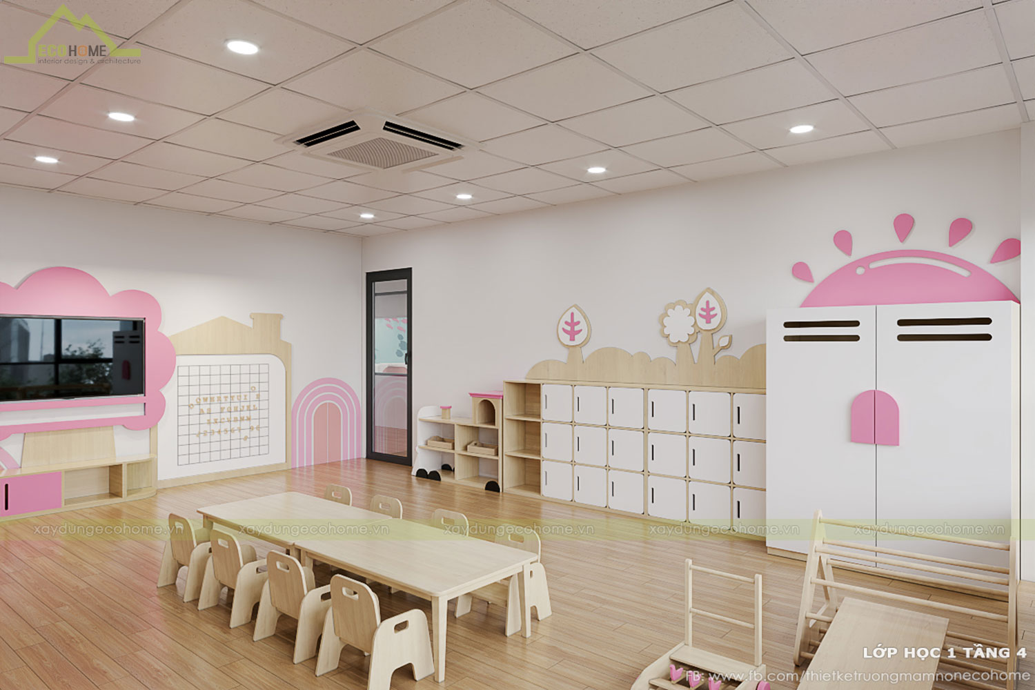 Thiết kế trường mầm non Chip Chip