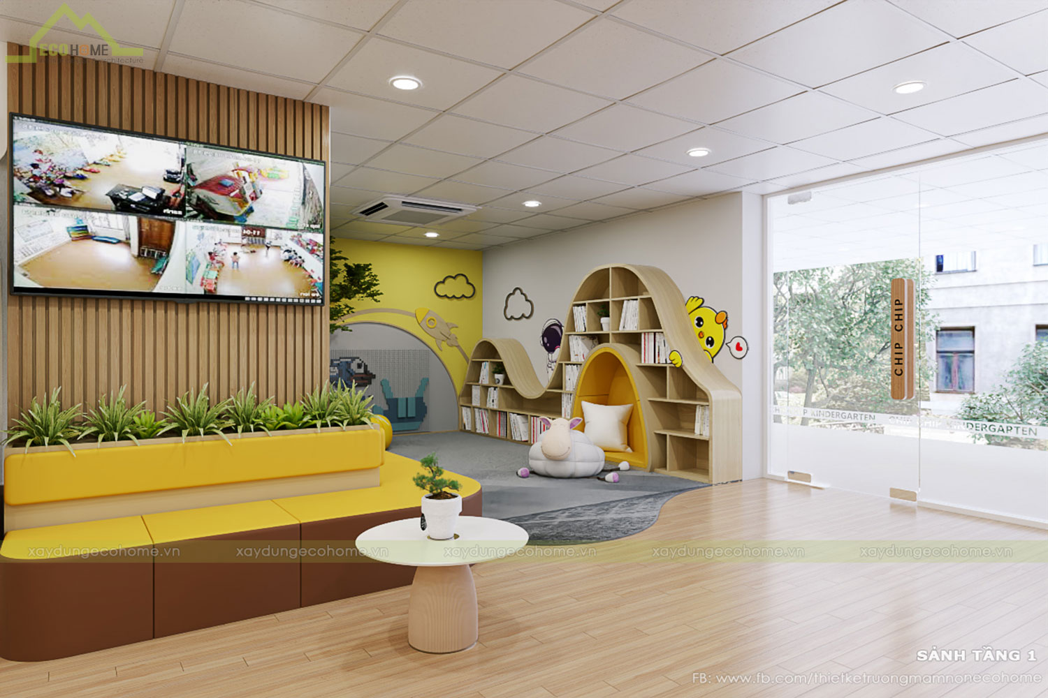 Thiết kế trường mầm non Chip Chip