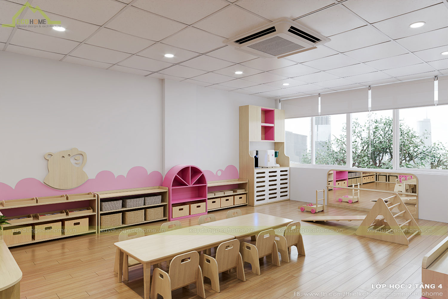 Thiết kế trường mầm non Chip Chip