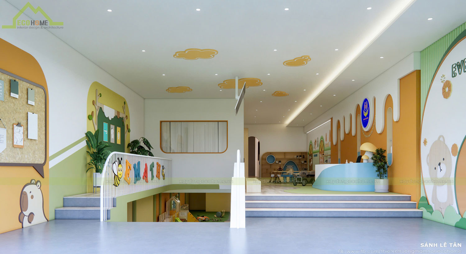 Thiết kế trường mầm non Emath