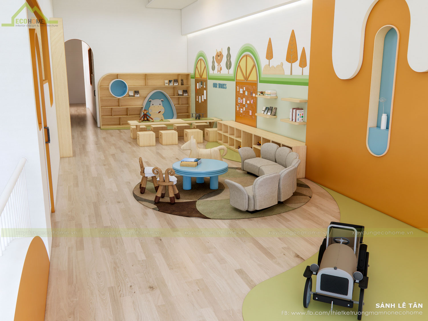 Thiết kế trường mầm non Emath