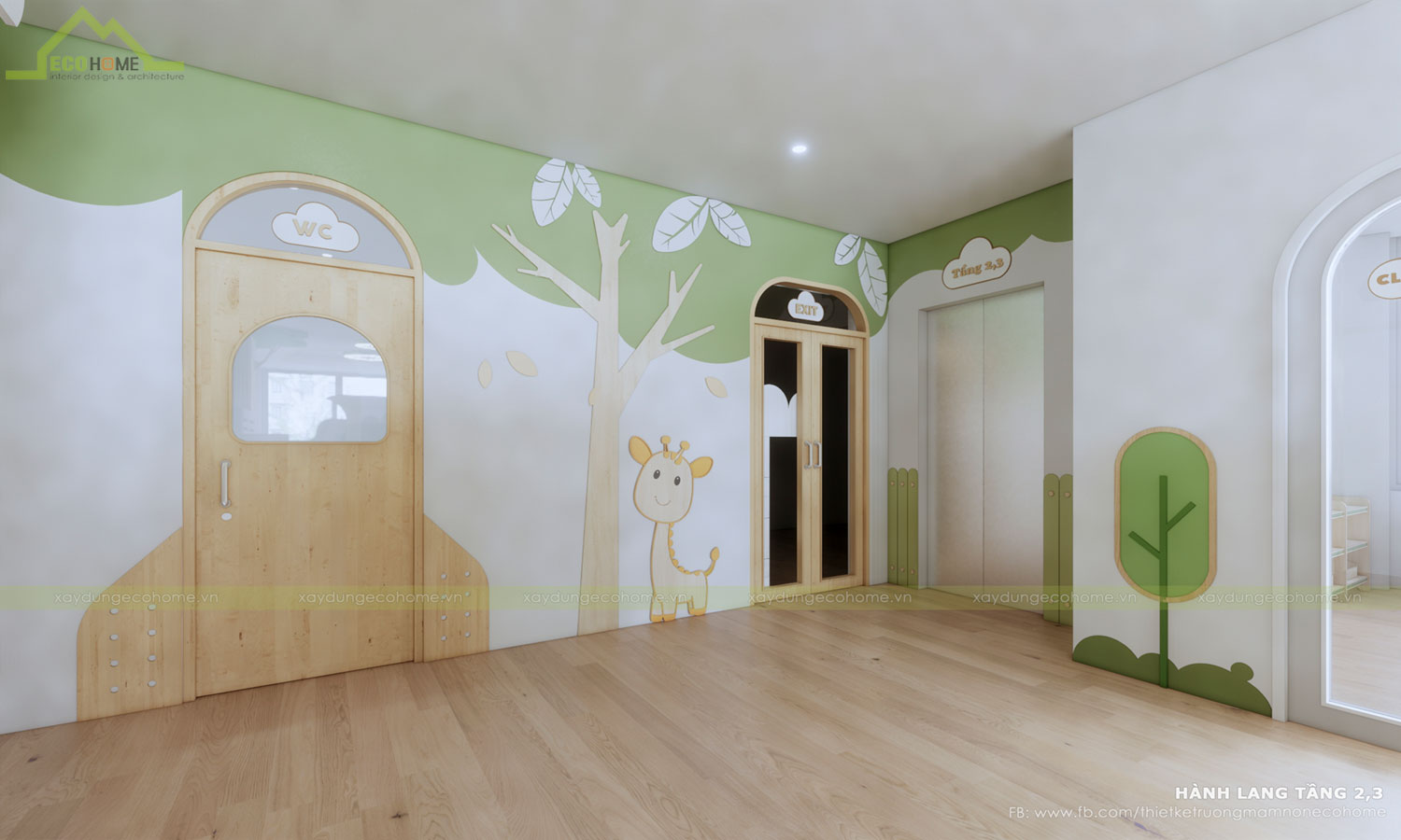 Thiết kế trường mầm non Happy Montessori