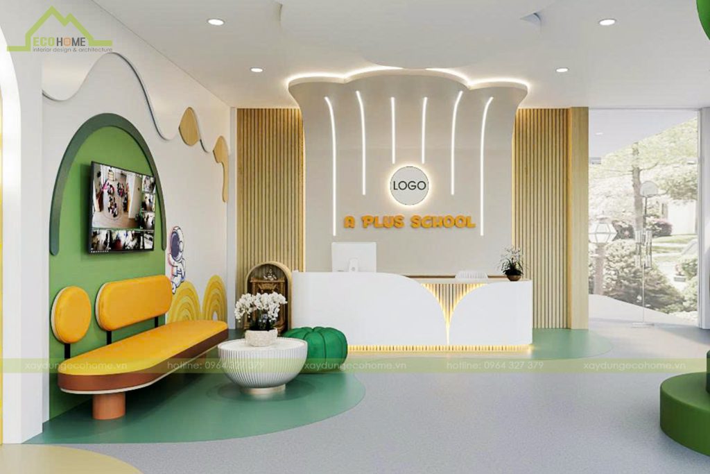 thiết kế trường mầm non a plus