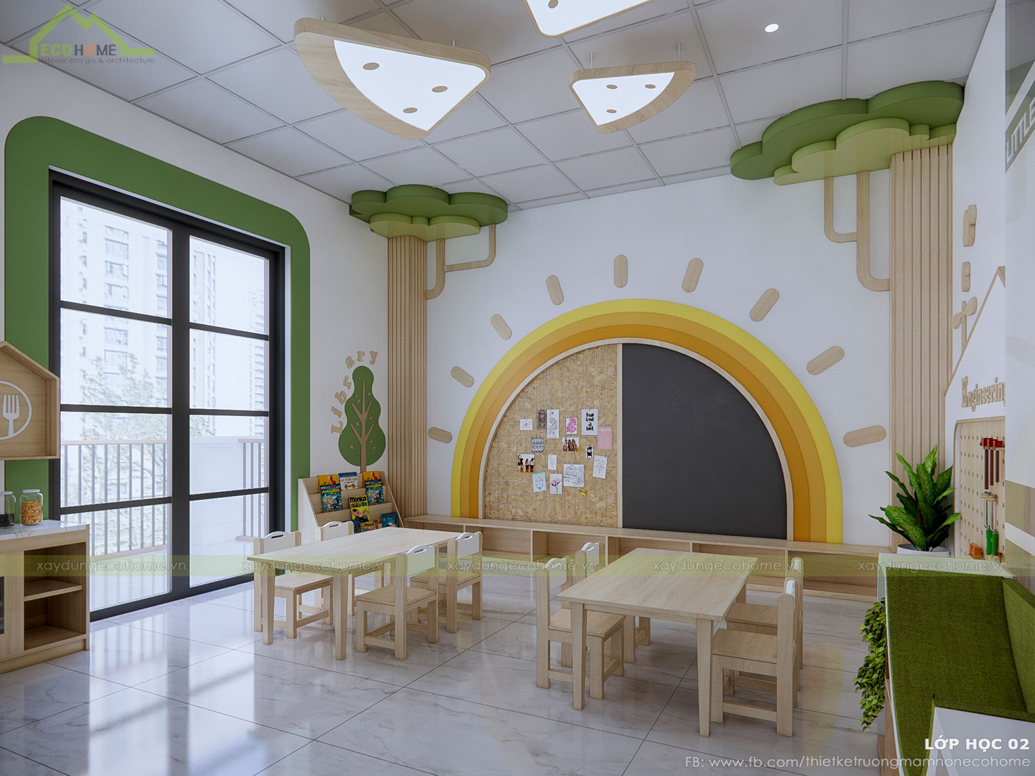 thiết kế trường mầm non Litlesun