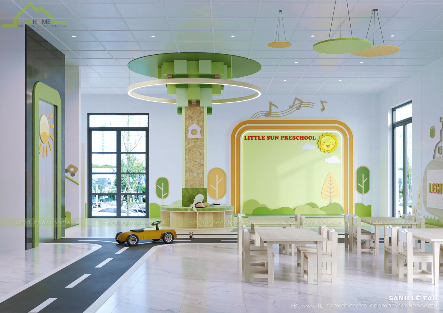 thiết kế trường mầm non Litlesun