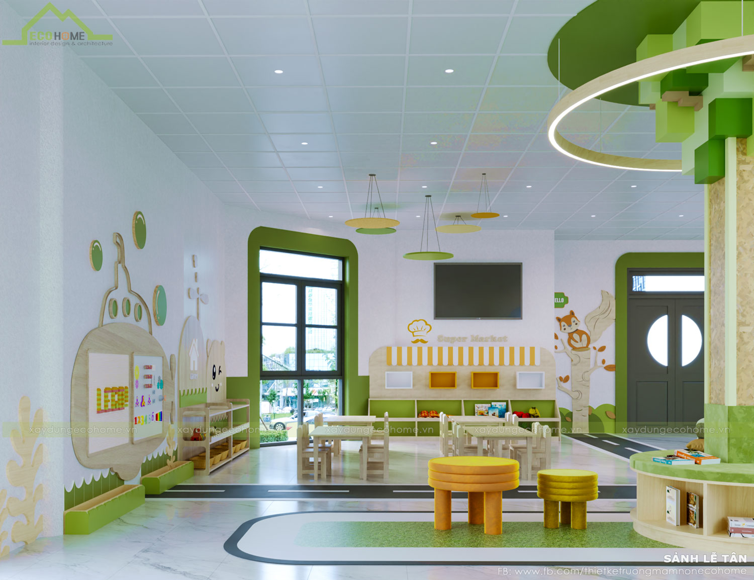 thiết kế trường mầm non Litlesun
