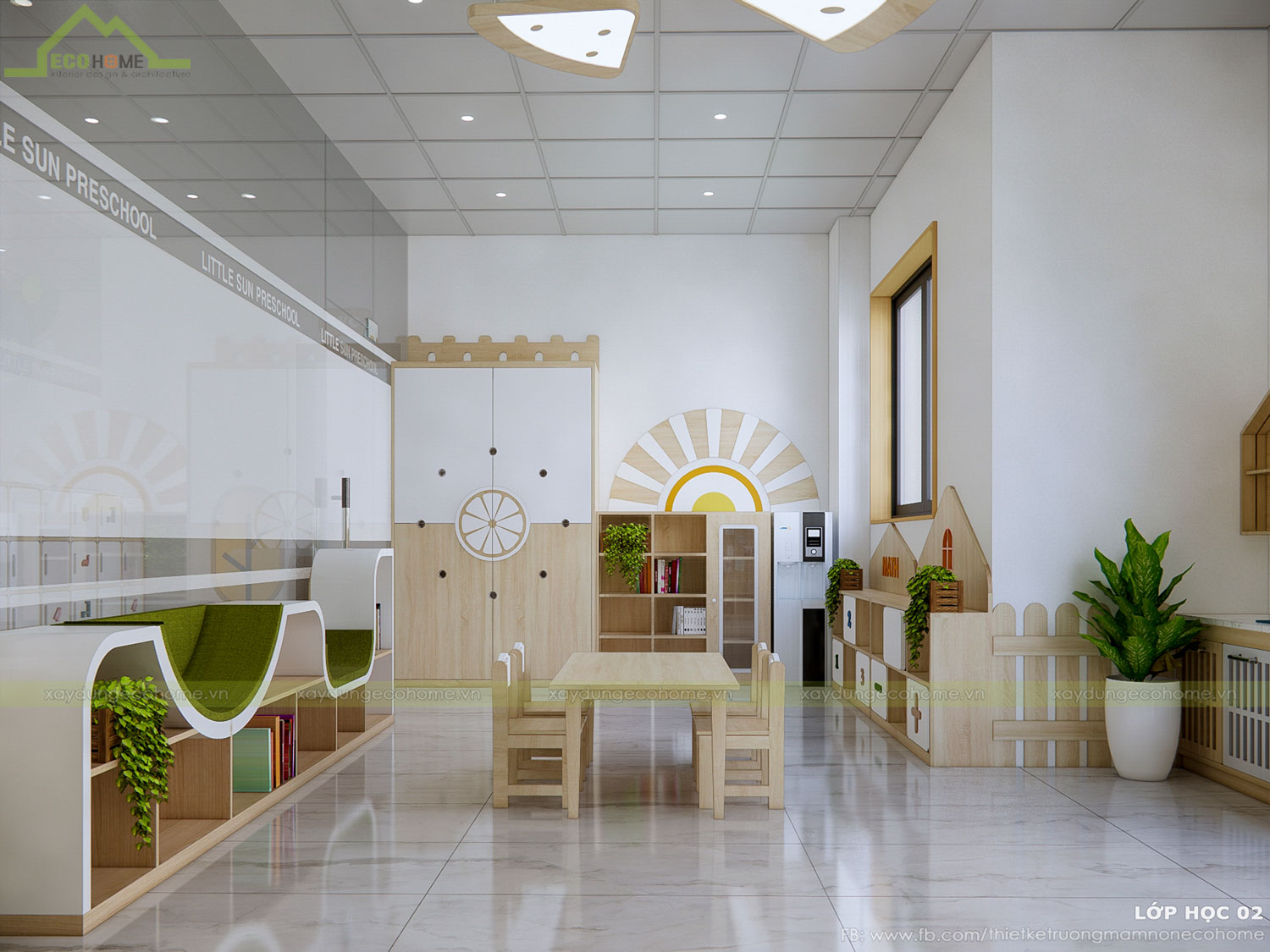 thiết kế trường mầm non Litlesun