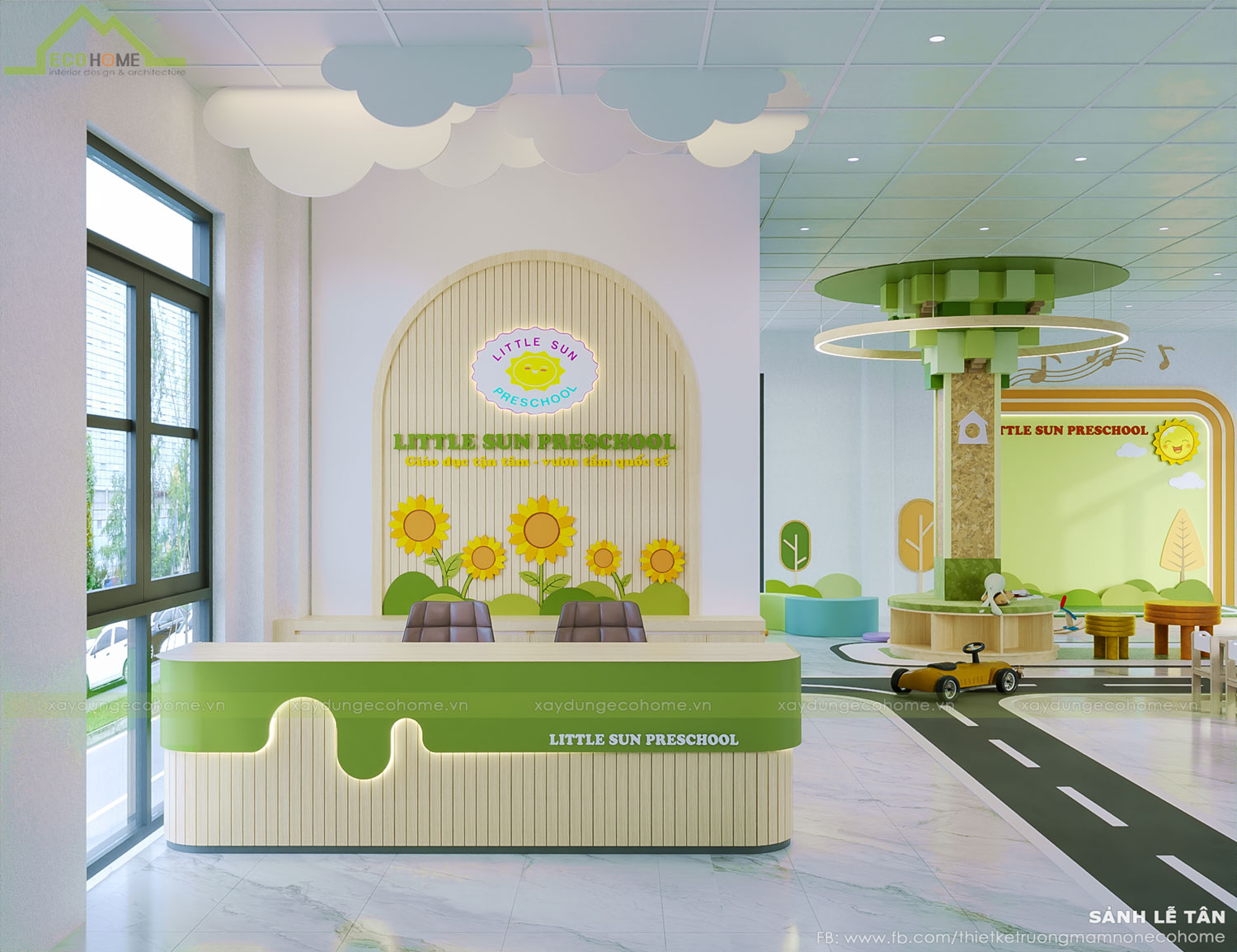 thiết kế trường mầm non Litlesun