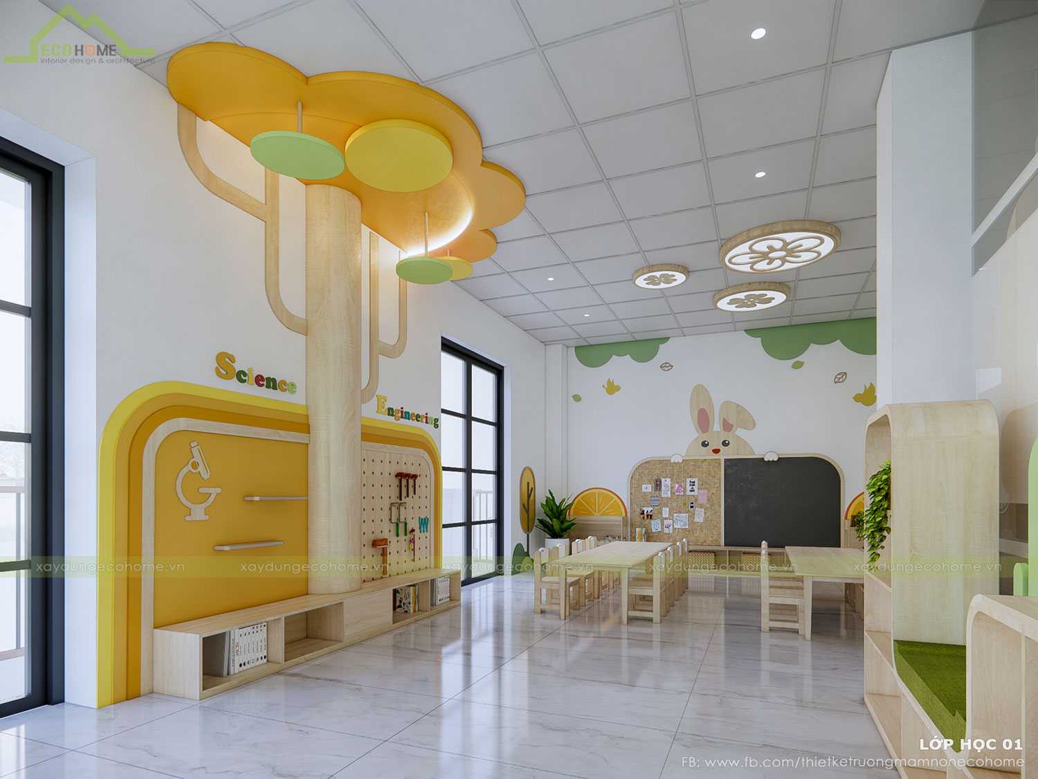 thiết kế trường mầm non Litlesun