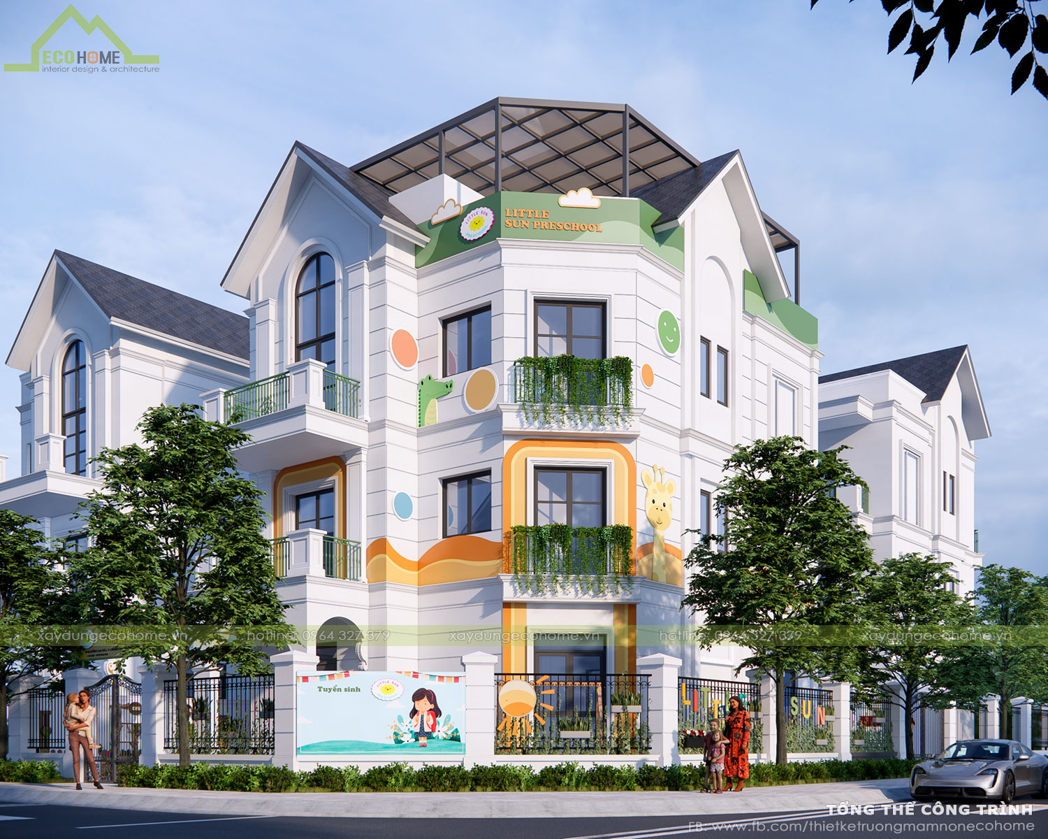 thiết kế trường mầm non Litlesun