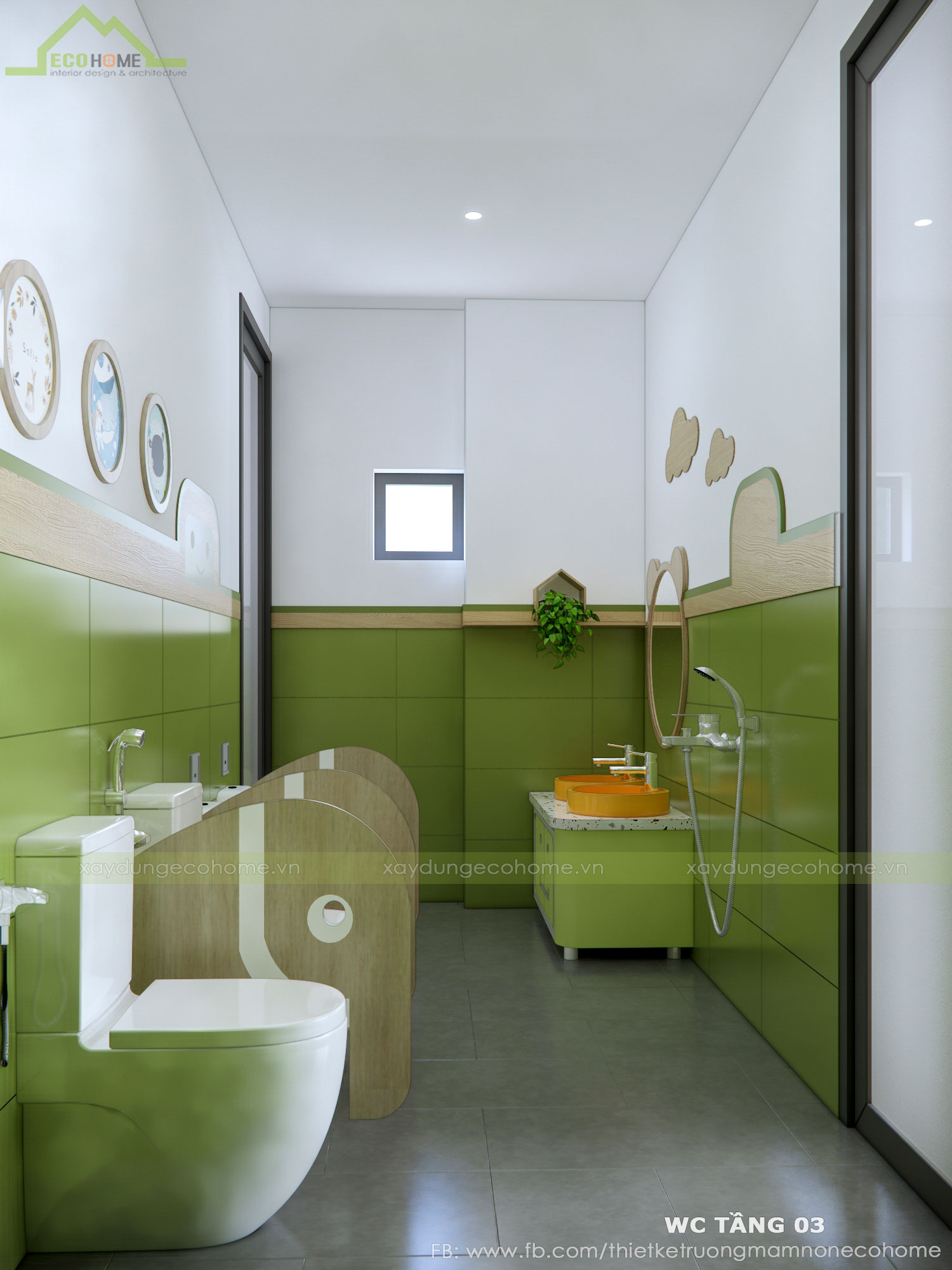 Thiết kế trường mầm non Nhân Nghĩa