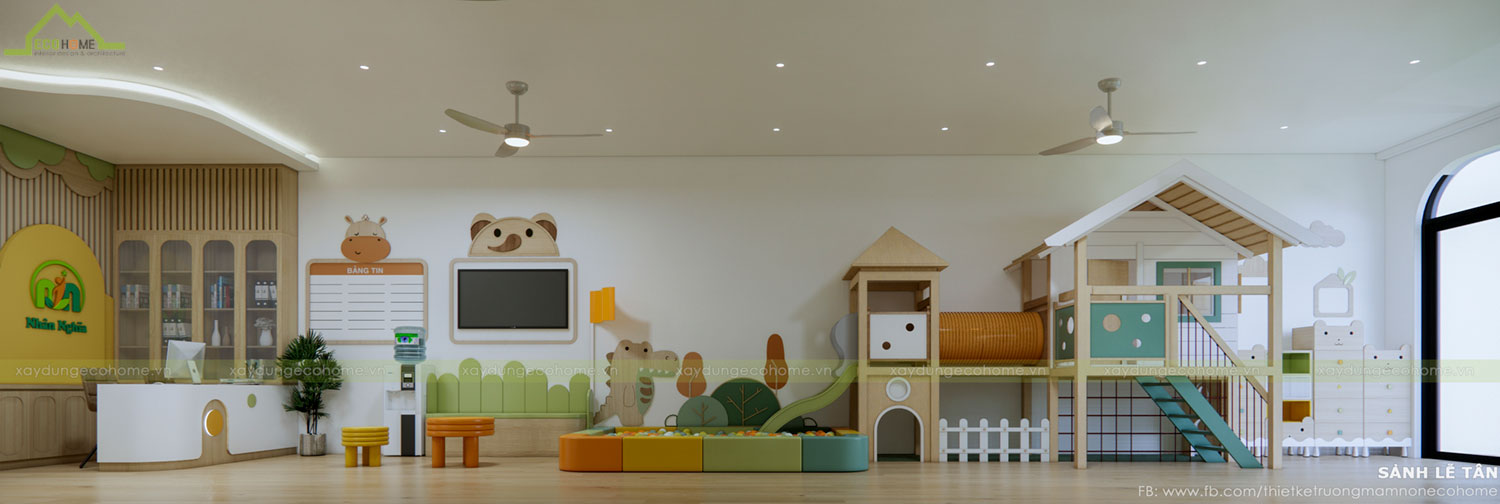 Thiết kế trường mầm non Nhân Nghĩa