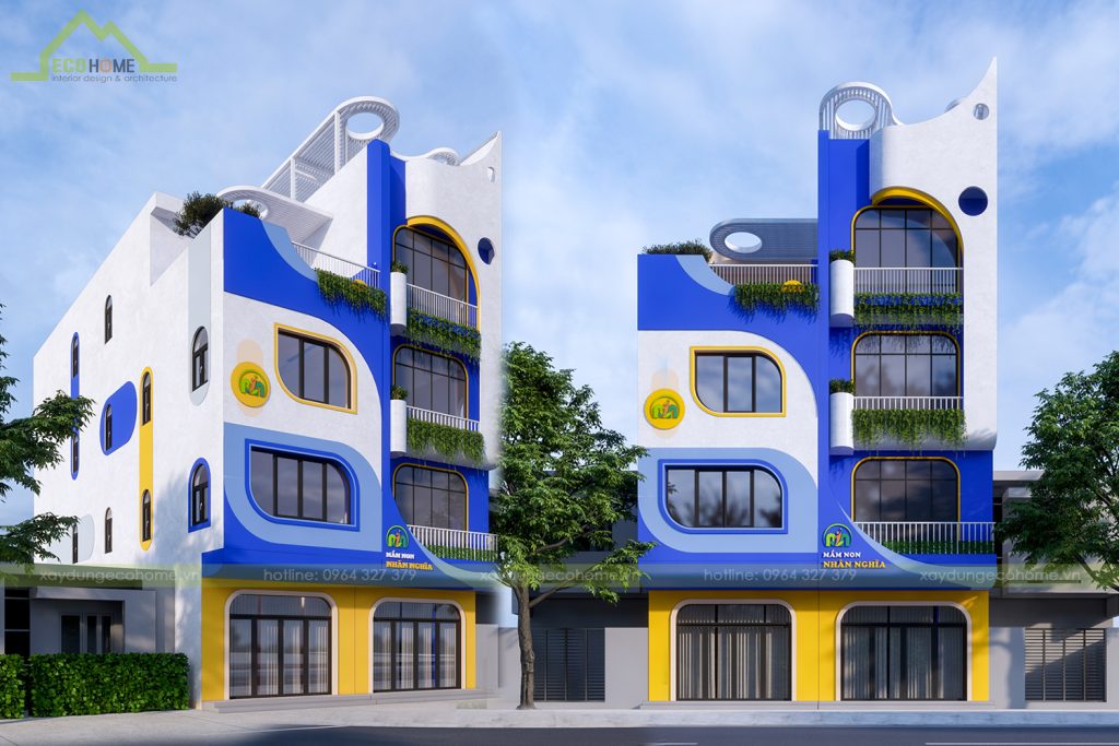 thiết kế trường mầm non nhân nghĩa