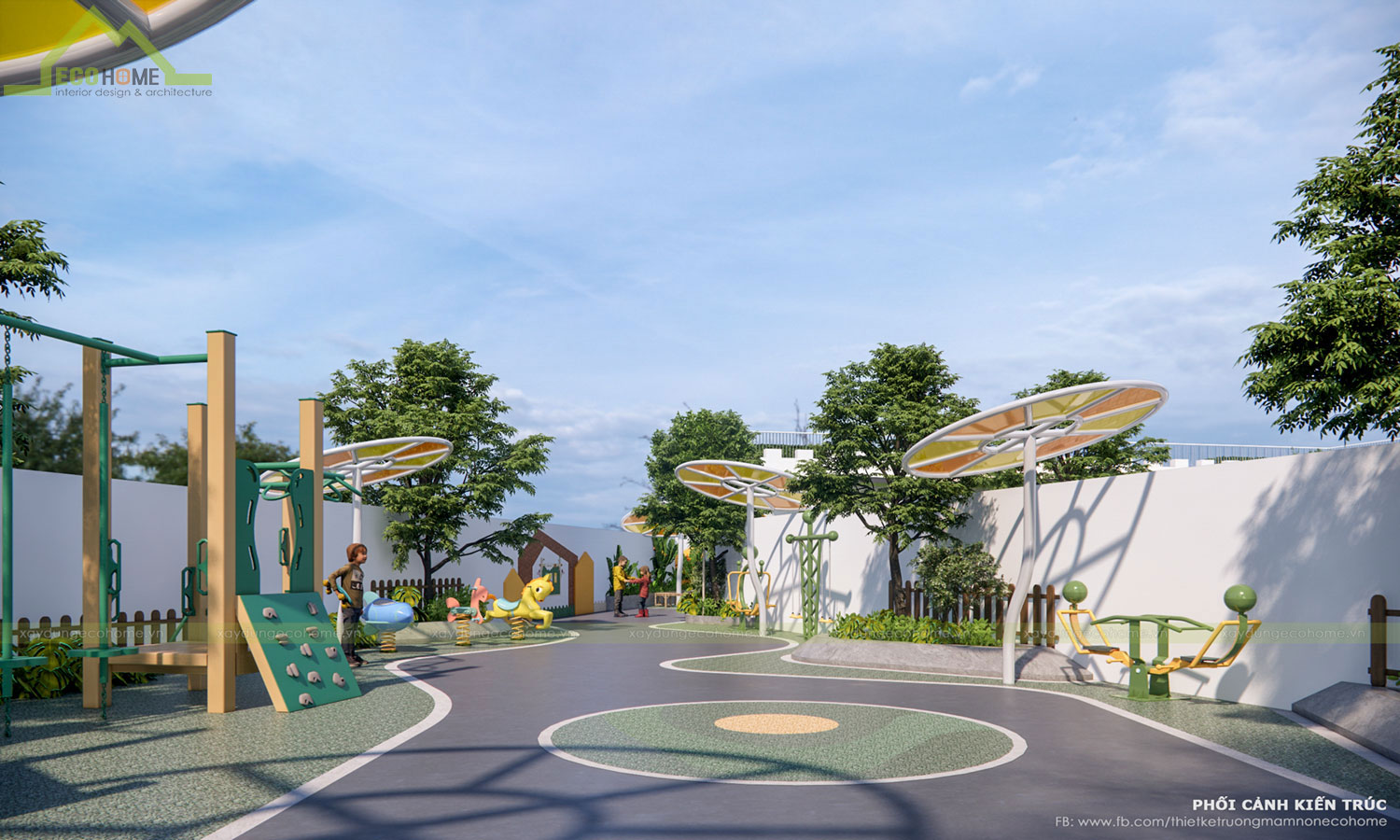 Thiết kế trường mầm non thiên an tại Vũng Tàu