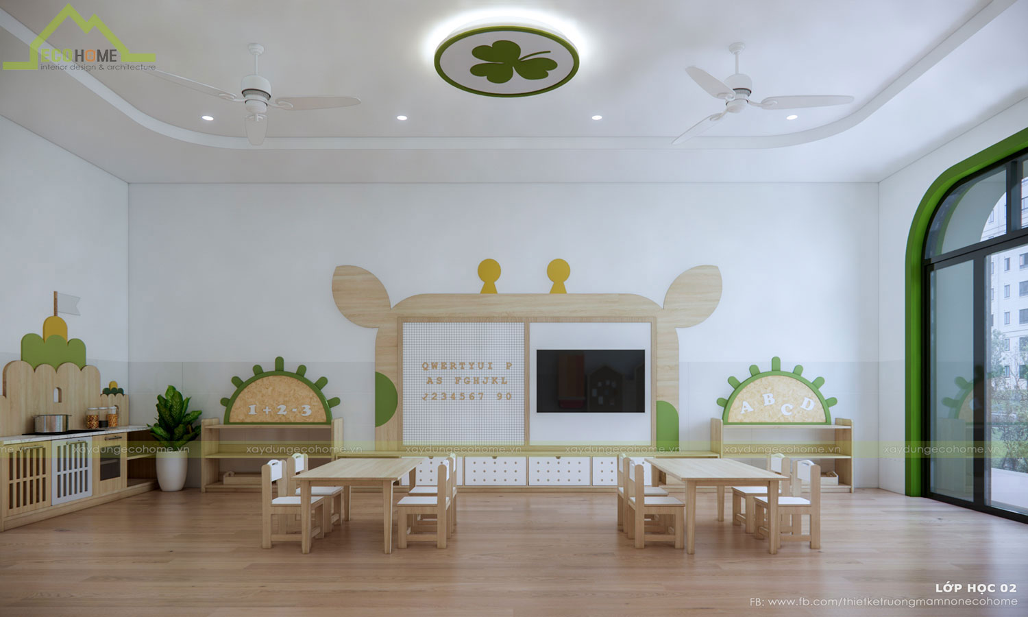 Thiết kế trường mầm non thiên an tại Vũng Tàu