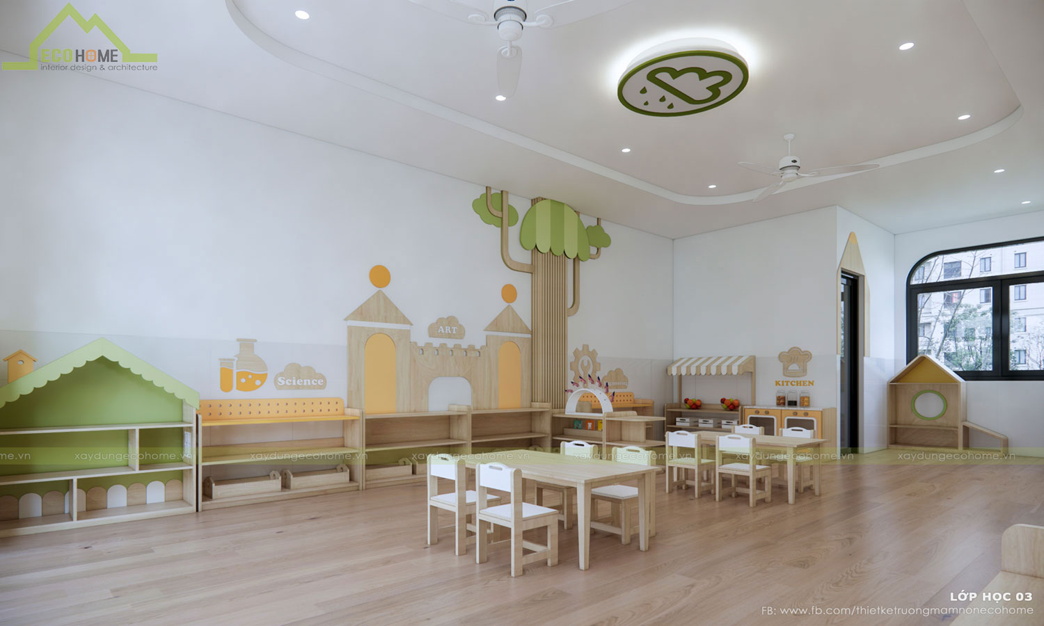 Thiết kế trường mầm non thiên an tại Vũng Tàu