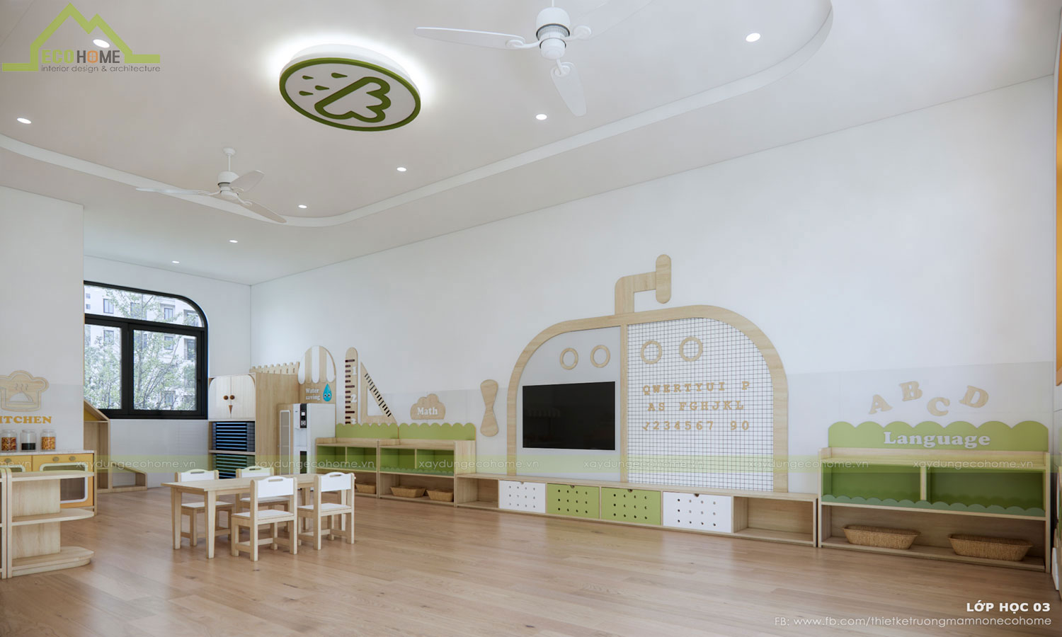 Thiết kế trường mầm non thiên an tại Vũng Tàu