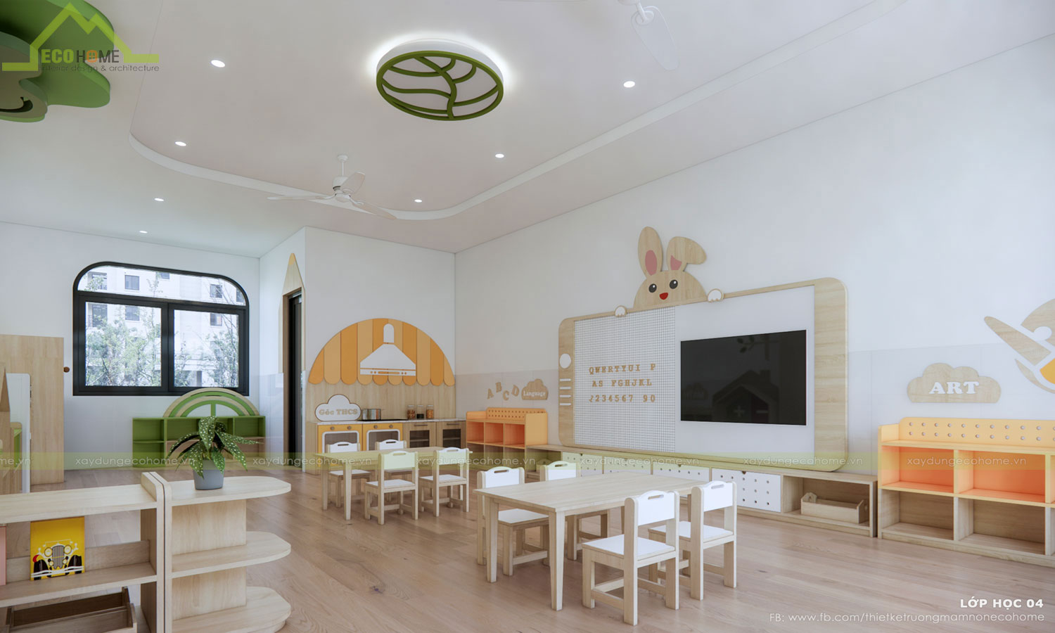 Thiết kế trường mầm non thiên an tại Vũng Tàu