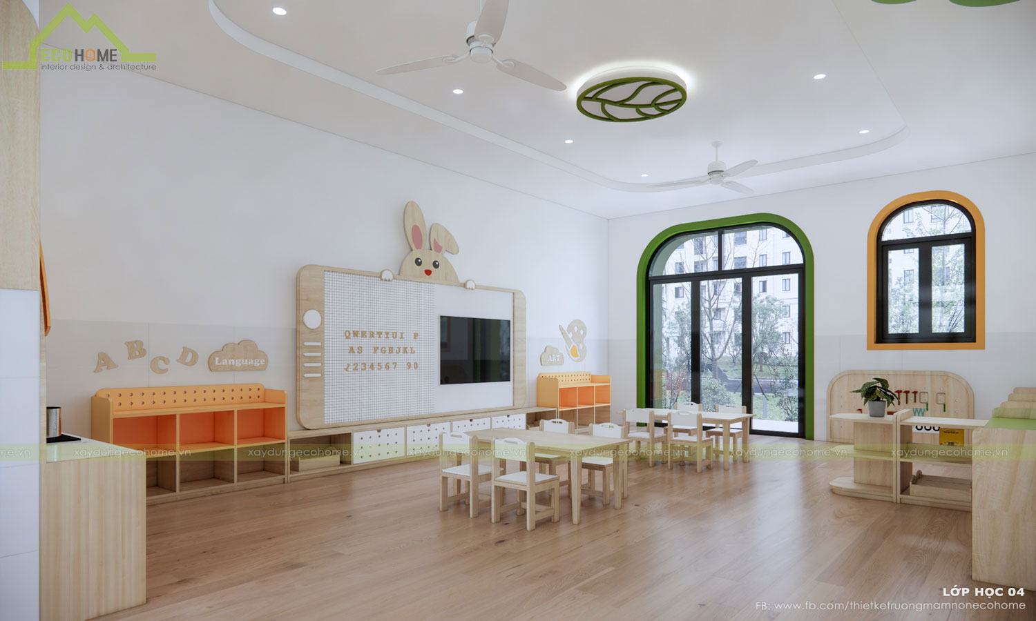 Thiết kế trường mầm non thiên an tại Vũng Tàu