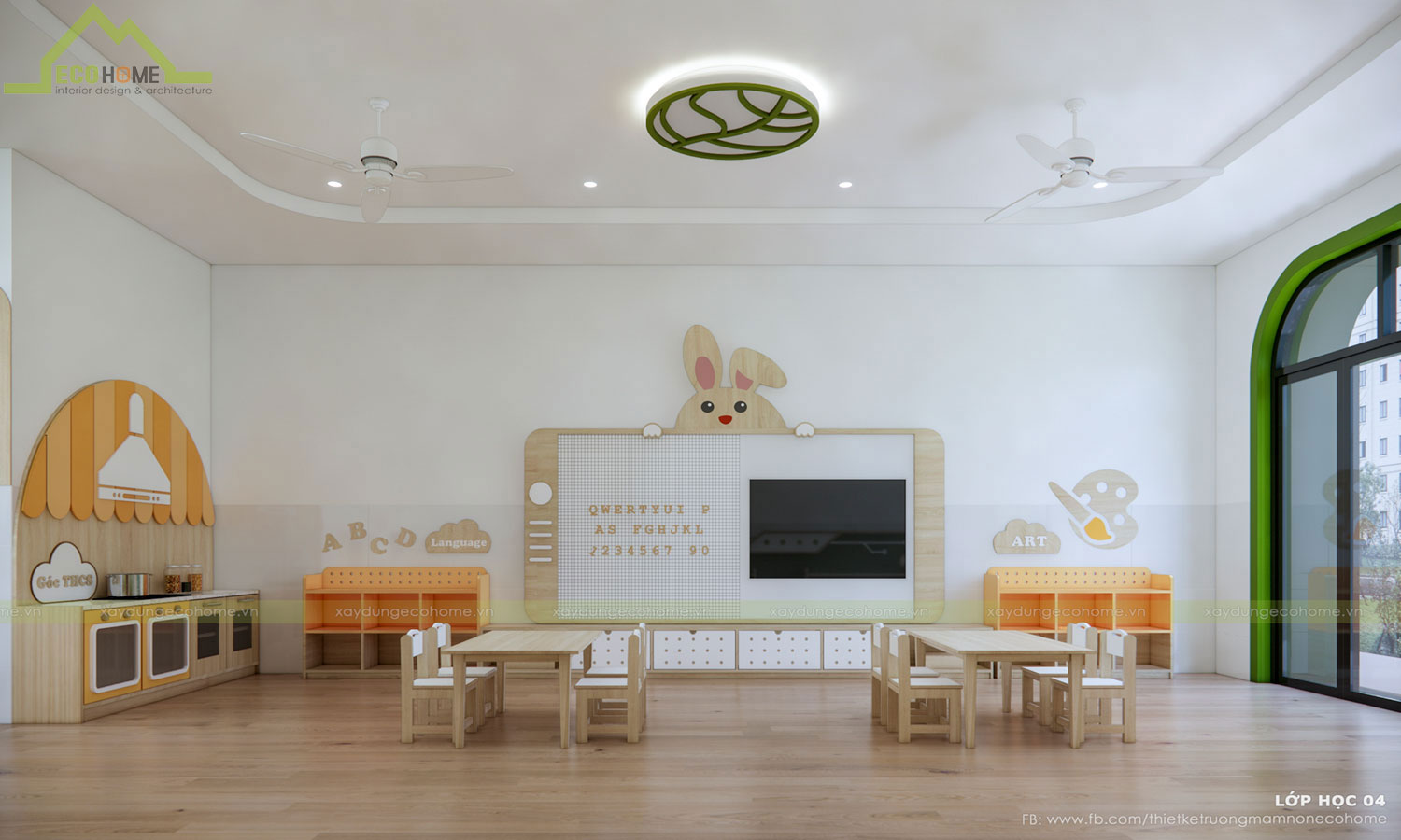 Thiết kế trường mầm non thiên an tại Vũng Tàu