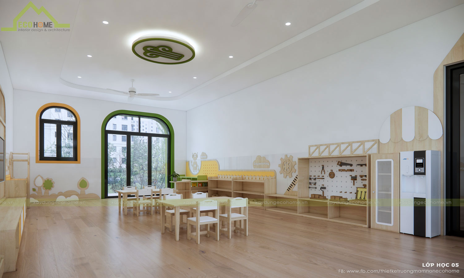 Thiết kế trường mầm non thiên an tại Vũng Tàu