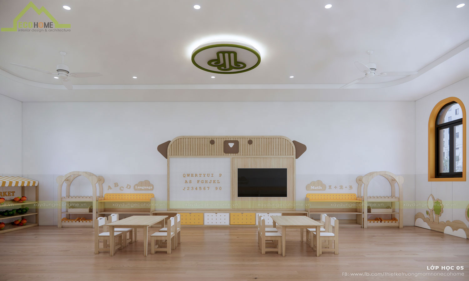 Thiết kế trường mầm non thiên an tại Vũng Tàu