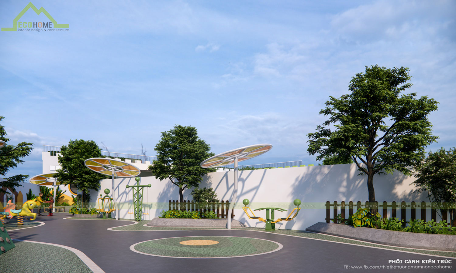 Thiết kế trường mầm non thiên an tại Vũng Tàu