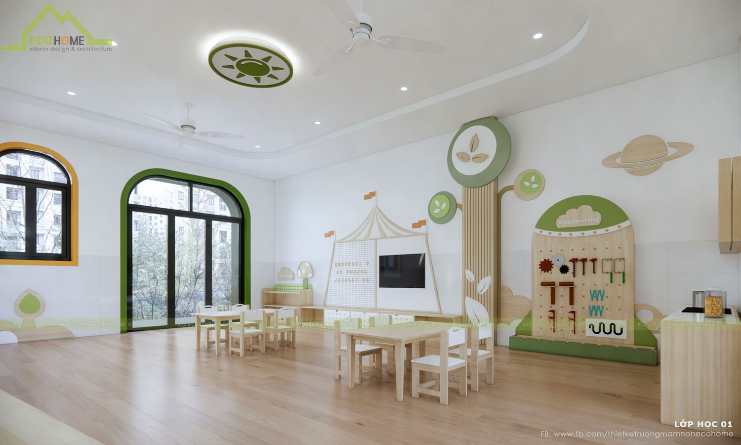 Thiết kế trường mầm non thiên an tại Vũng Tàu