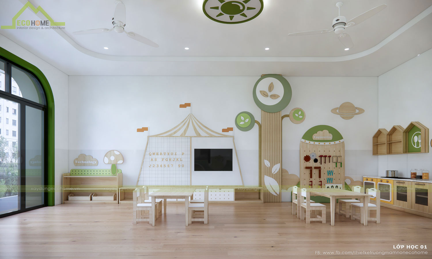 Thiết kế trường mầm non thiên an tại Vũng Tàu