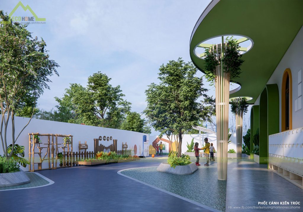 Thiết kế trường mầm non thiên an tại Vũng Tàu