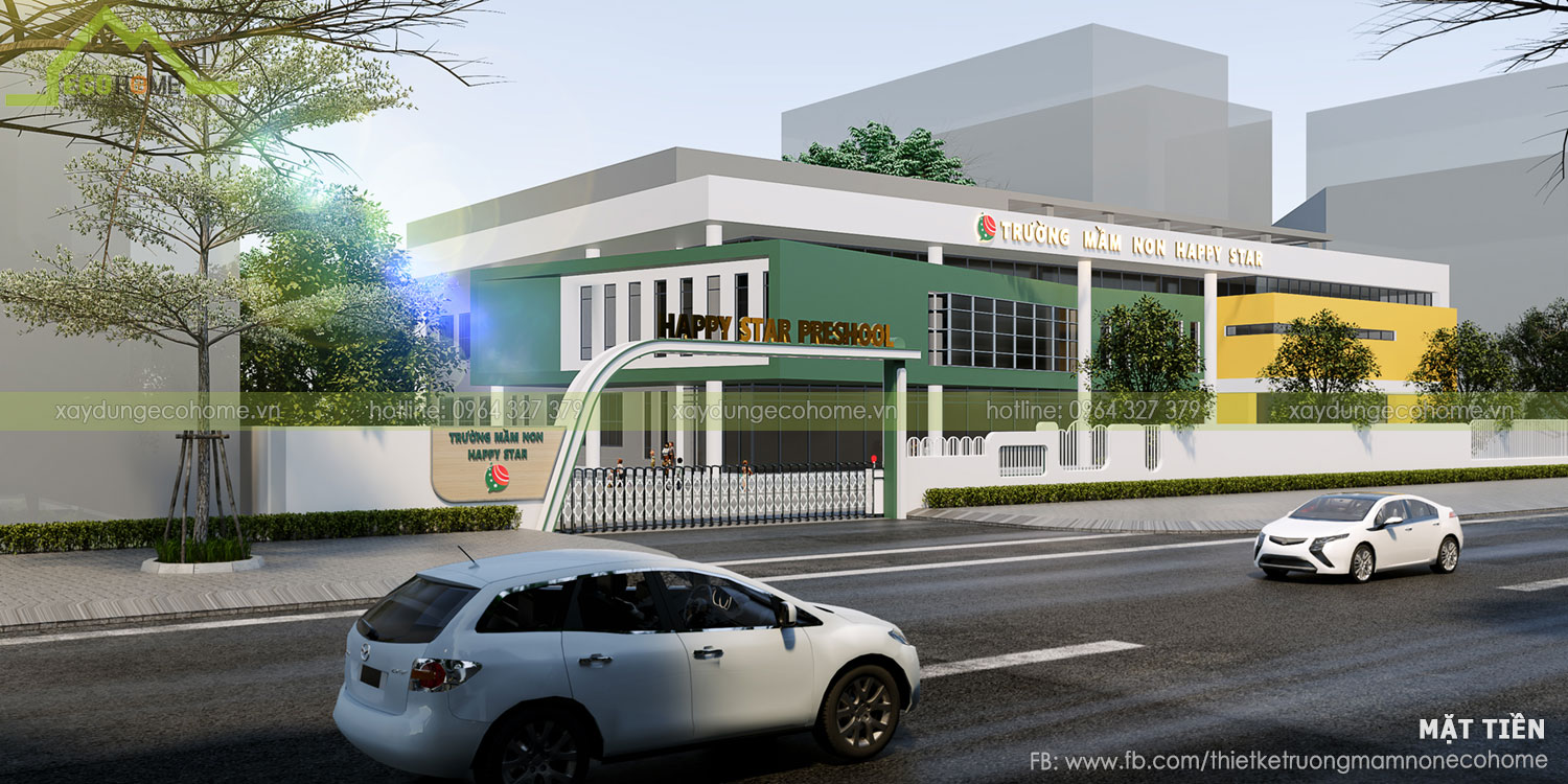 thiết kế trường mầm non tư thục