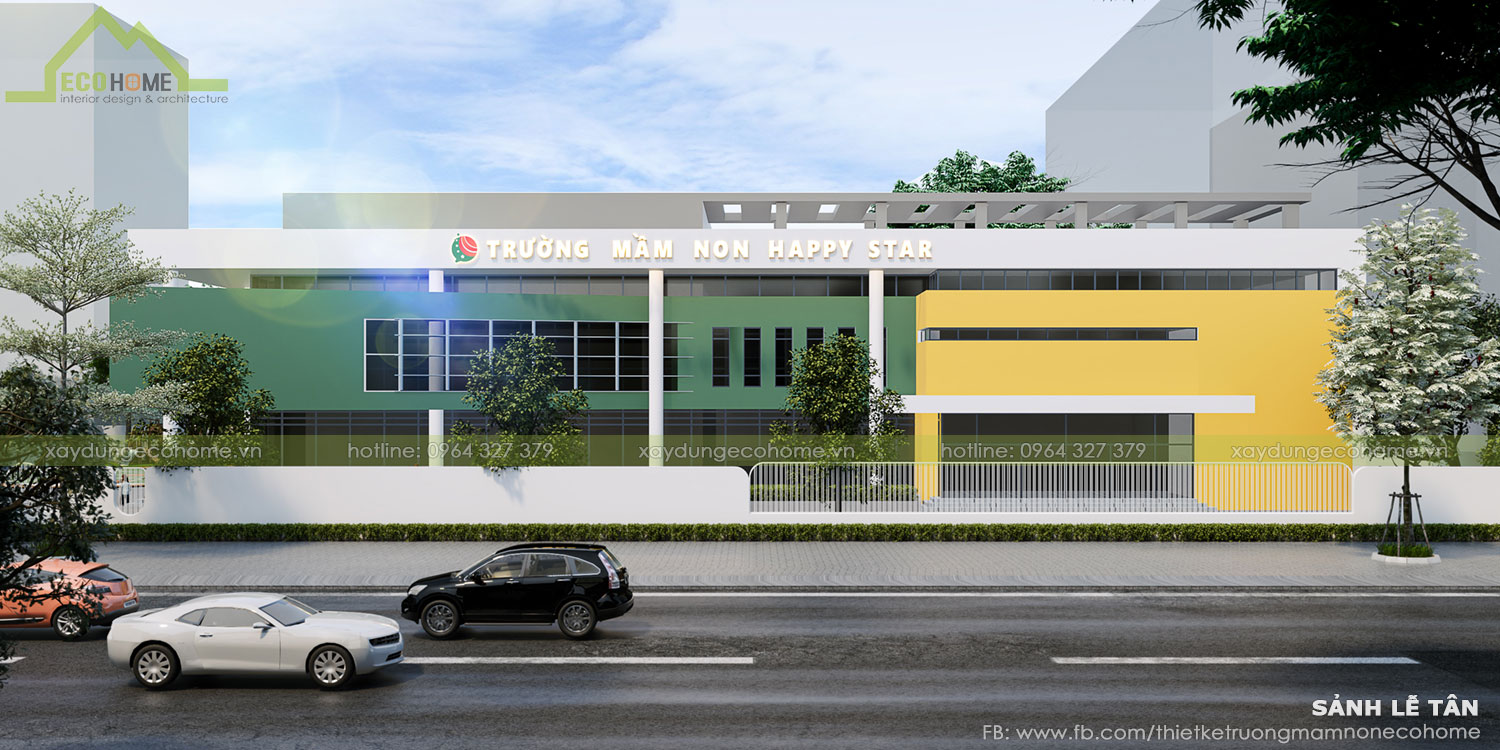 thiết kế trường mầm non tư thục